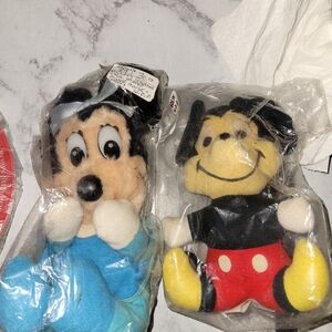 Disney Stuffed Animals - Blue, Red, Yellow, Black